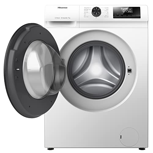 WFQP9014EVM-Freestanding-9 KG-Front Load Washing Durable Inverter Machine-Steam Wash-Quick Wash-15 Washing Programs-1400 RPM-White-Energy Rating C