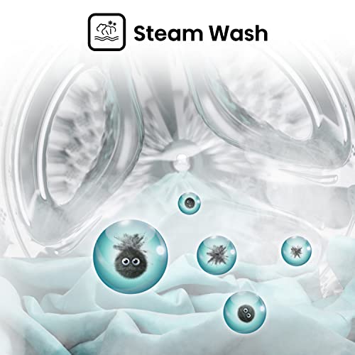 WFQP9014EVM-Freestanding-9 KG-Front Load Washing Durable Inverter Machine-Steam Wash-Quick Wash-15 Washing Programs-1400 RPM-White-Energy Rating C