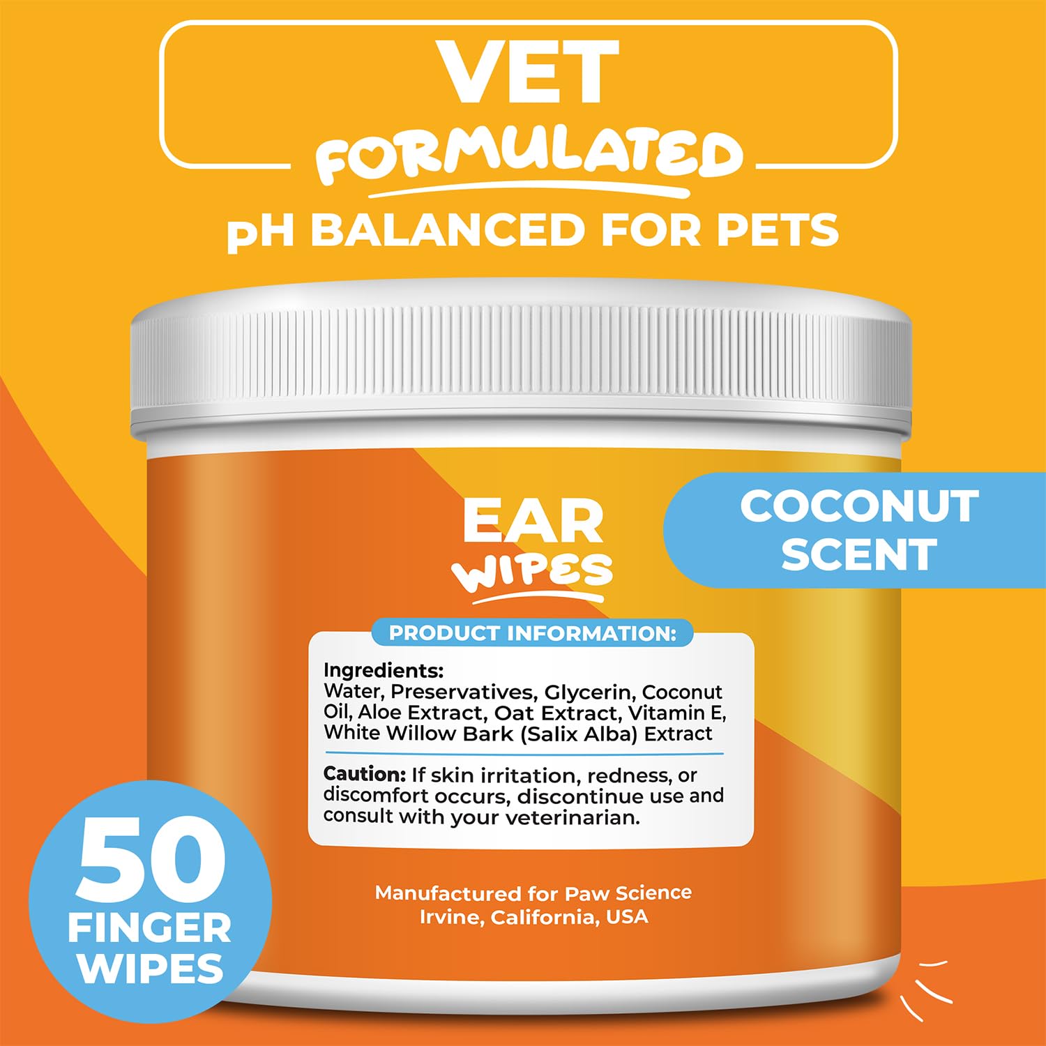 Vexalrion Dog Ear Cleaner Wipes